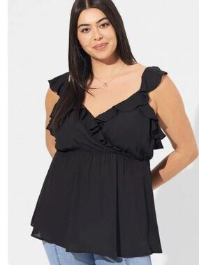 Torrid, Georgette Ruffle Tank